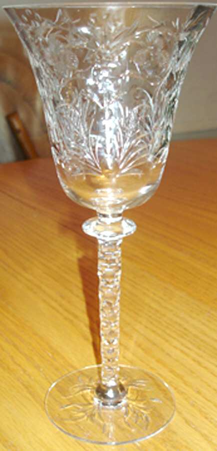7651-2 Water Goblet by Newton Crystal Co.-1