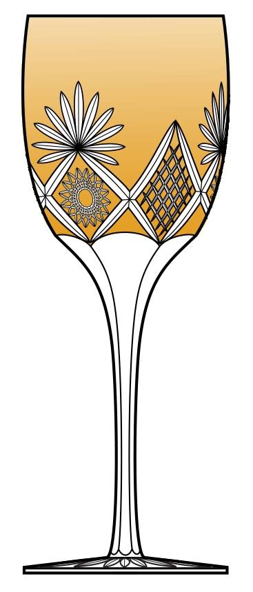 NCH11-Amber Water Goblet by Nachtmann-1