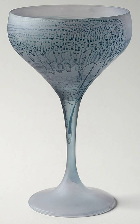 Rueven Champagne/Tall Sherbet by Nouveau Art Glass -1
