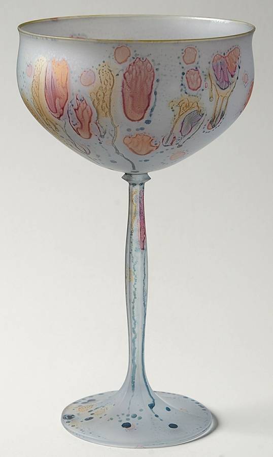 Rueven Champagne/Tall Sherbet by Nouveau Art Glass -1