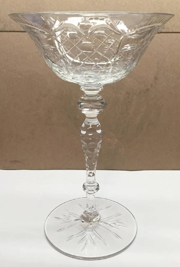 7666-3 Champagne/Tall Sherbet by Newton Crystal Co.-1