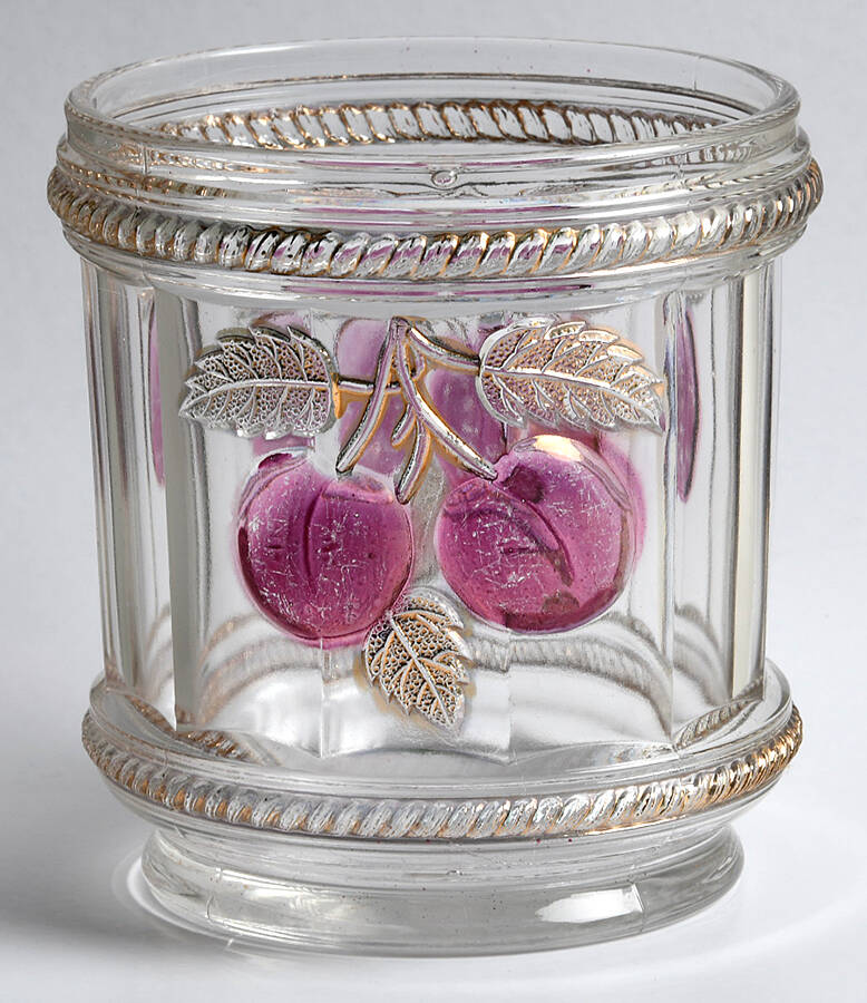 Peach-Clear (Ruby-Gold Flash) Open Sugar by Northwood-1