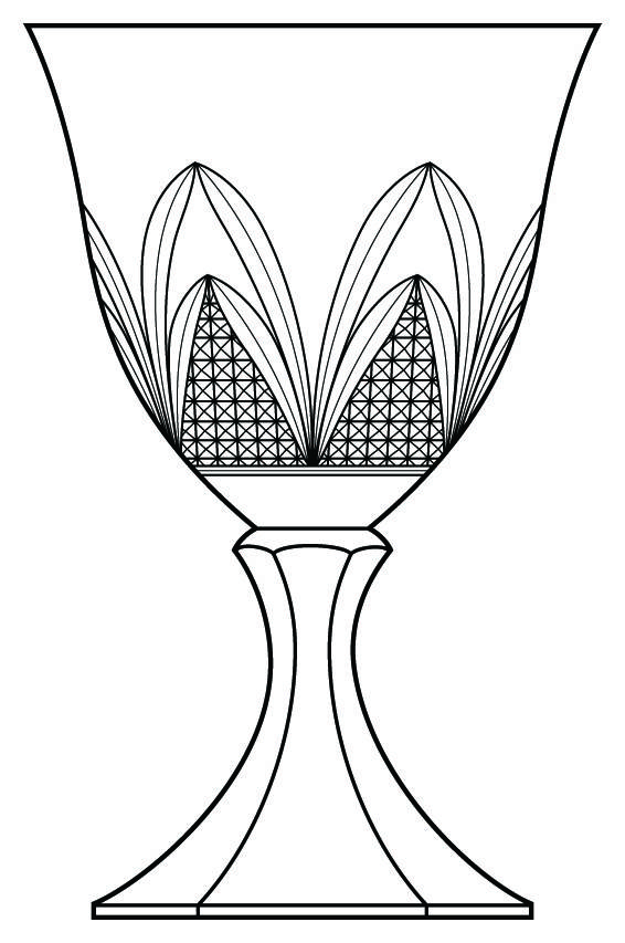 Richelieu Water Goblet by Oscar de la Renta-1