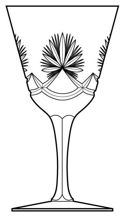 Sunburst Water Goblet by Oerthe-1
