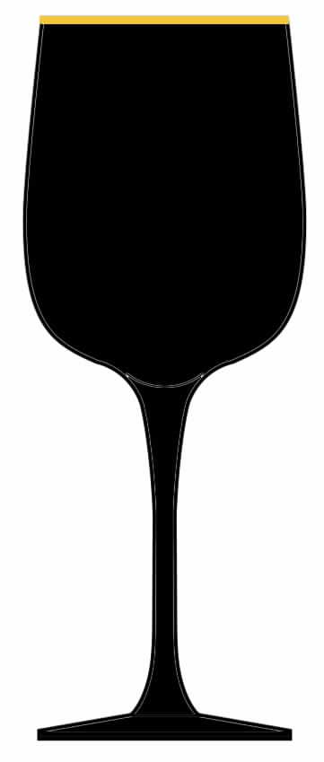 Minx Black (Gold Trim) Water Goblet by Oneida-1