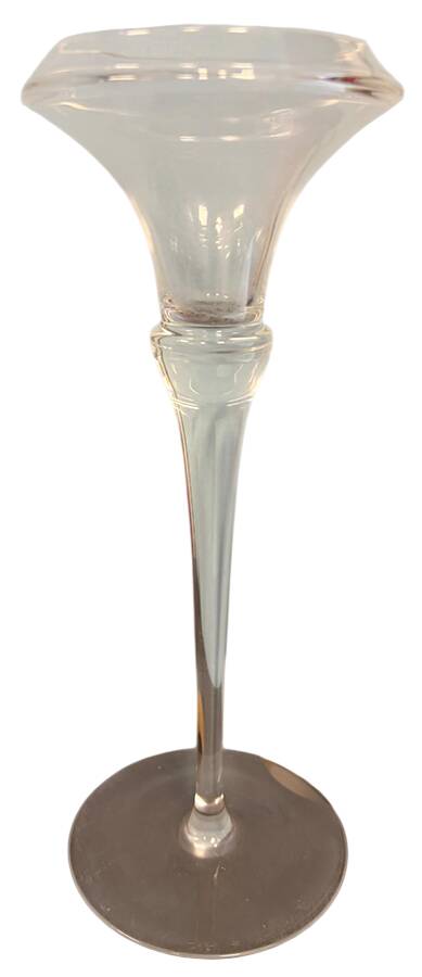Minx Clear (No Trim) 9" Single Light Candlestick by Oneida-1