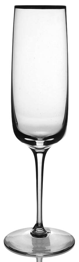 Minx Clear (Gold Trim) Fluted Champagne by Oneida-1