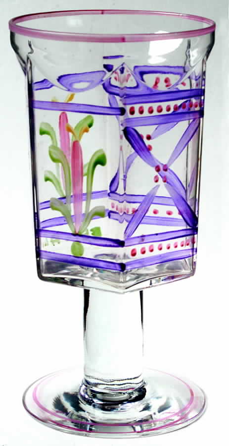 Anna Amethyst (Handpainted, Casual) Water Goblet by Orrefors-1