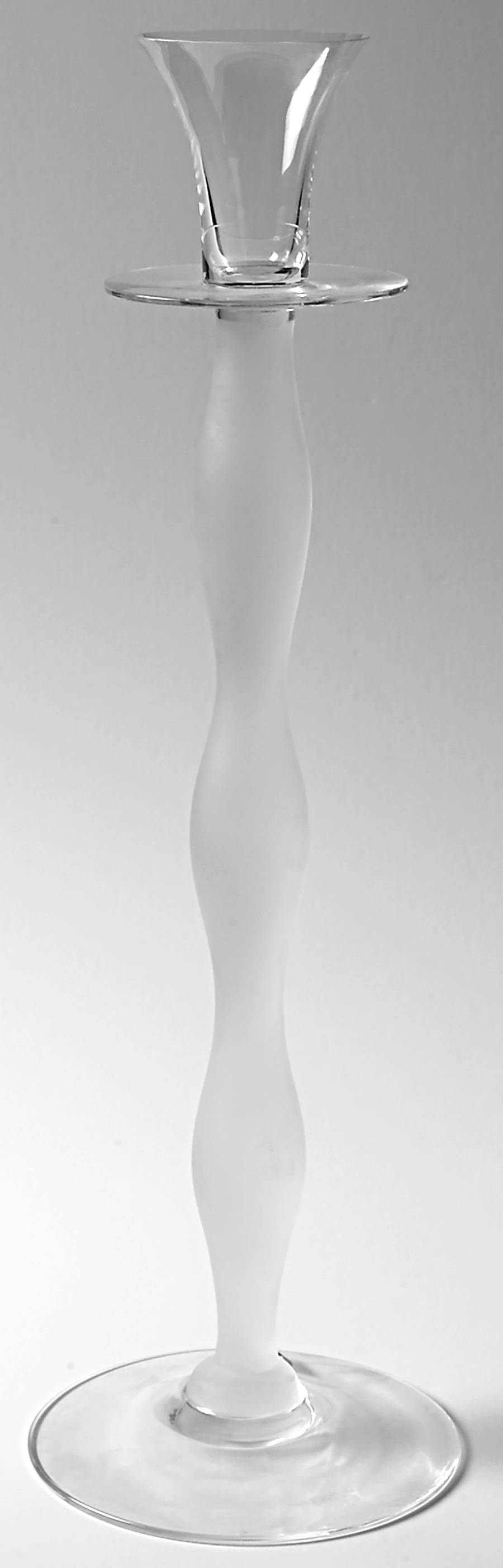 Celeste 14" Tall Single Light Candlestick by Orrefors-1