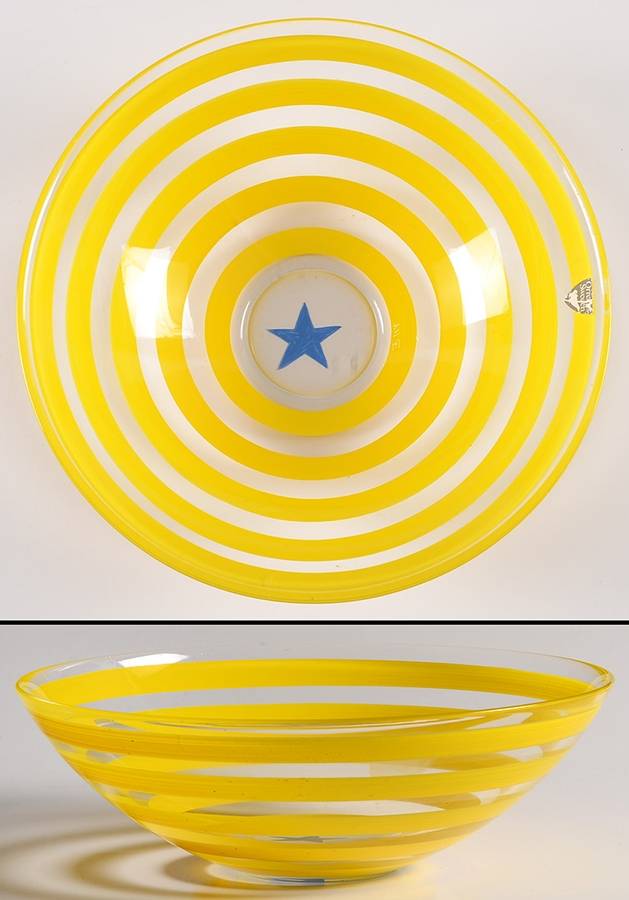 Clown 7" Round Bowl by Orrefors-1