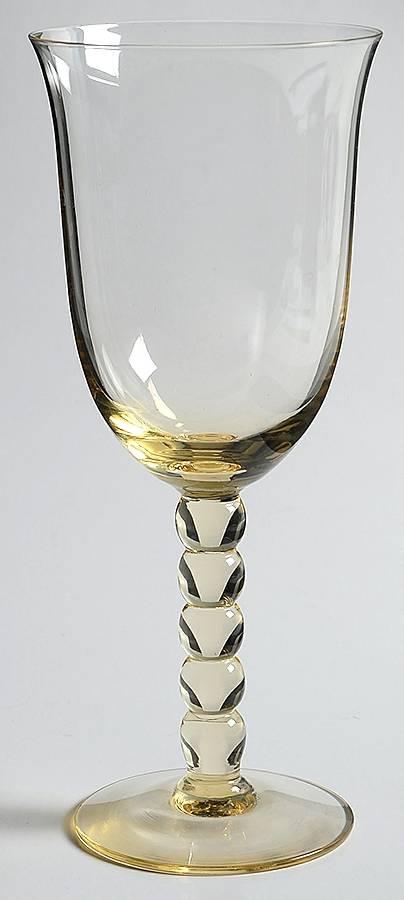 Erika Amber Water Goblet by Orrefors-1