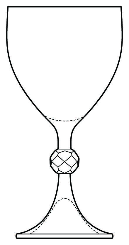 Facit Water Goblet by Orrefors-1