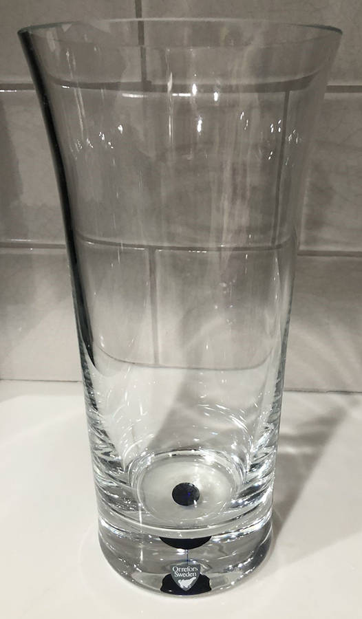 Intermezzo Blue 8" Flower Vase by Orrefors-1