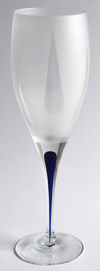 Intermezzo Blue Water Goblet by Orrefors-1