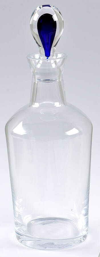 Intermezzo Blue Wine Decanter & Stopper by Orrefors-1