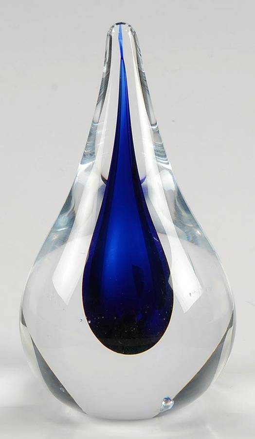 Intermezzo Blue Paperweight by Orrefors-1