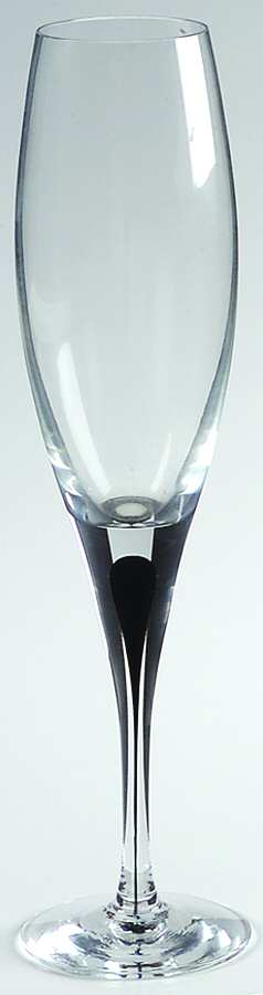 Intermezzo Black Fluted Champagne by Orrefors-1