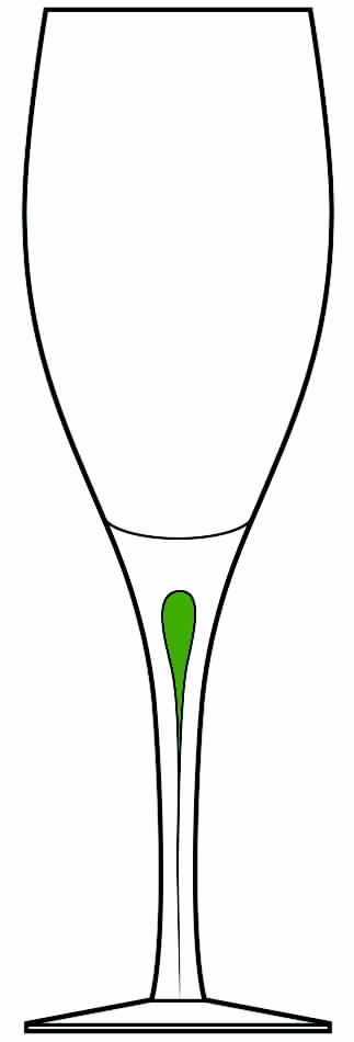 Intermezzo Green Water Goblet by Orrefors-1