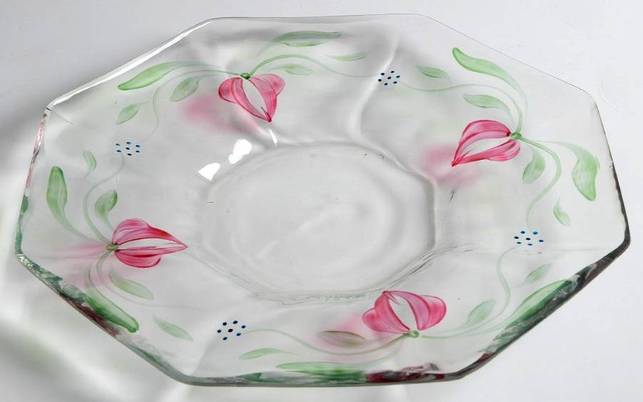Maja 10" Sandwich Plate by Orrefors-1
