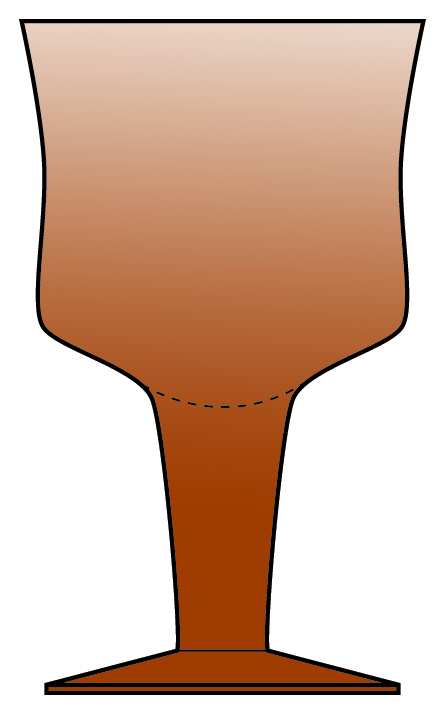 Patio Amber Water Goblet by Orrefors-1