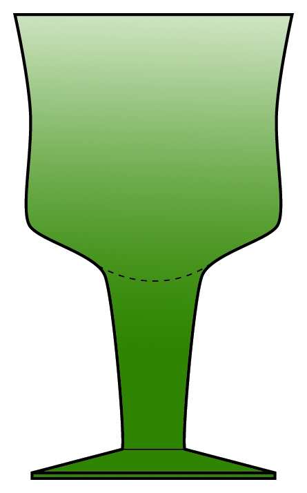 Patio Glade Green Water Goblet by Orrefors-1