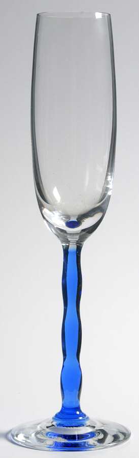 Queen Blue Fluted Champagne by Orrefors-1
