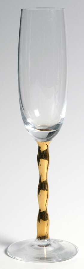 Queen Gold Fluted Champagne by Orrefors-1