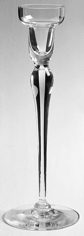 Rhapsody Clear 8" Single Light Candlestick by Orrefors-1