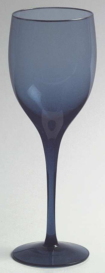 Starfire Blue (Platinum Trim) Wine Glass by Orrefors-1