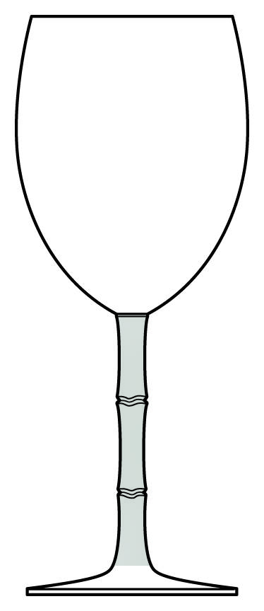 Frosted Cane Water Goblet by Oneida-1
