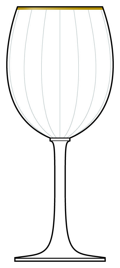Omni Gold Water Goblet by Oneida-1