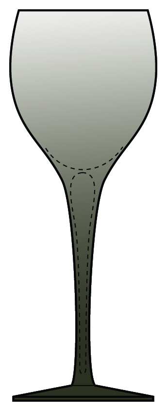 1814 Smoke Water Goblet by Orrefors-1
