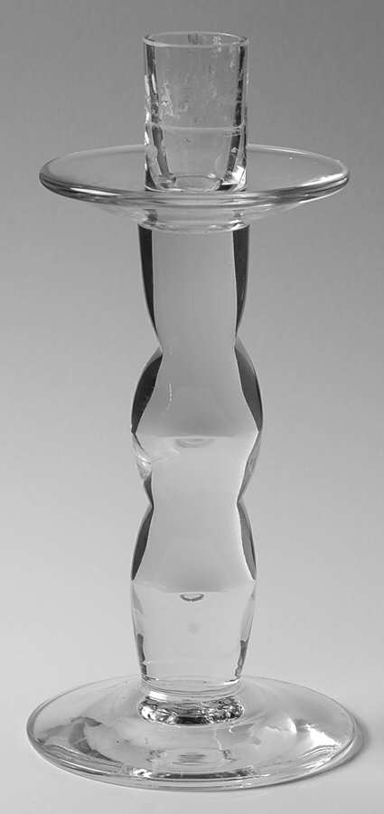 River 7" Single Light Candlestick by Orrefors-1