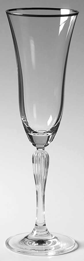 Andrielle Platinum Fluted Champagne by Oneida-1