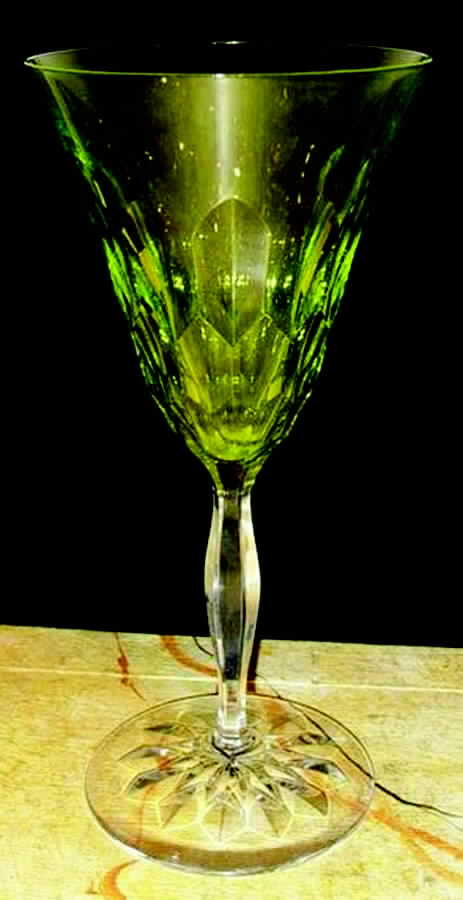 Gate Green Water Goblet by Orrefors-1