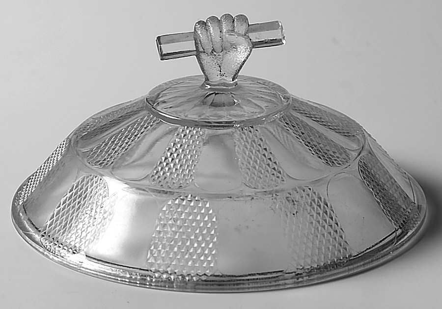 Hand Lid for Sugar Bowl by O'Hara Glass-1
