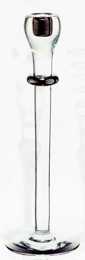 Celebration Platinum 12" Tall Single Light Candlestick by Orrefors-1