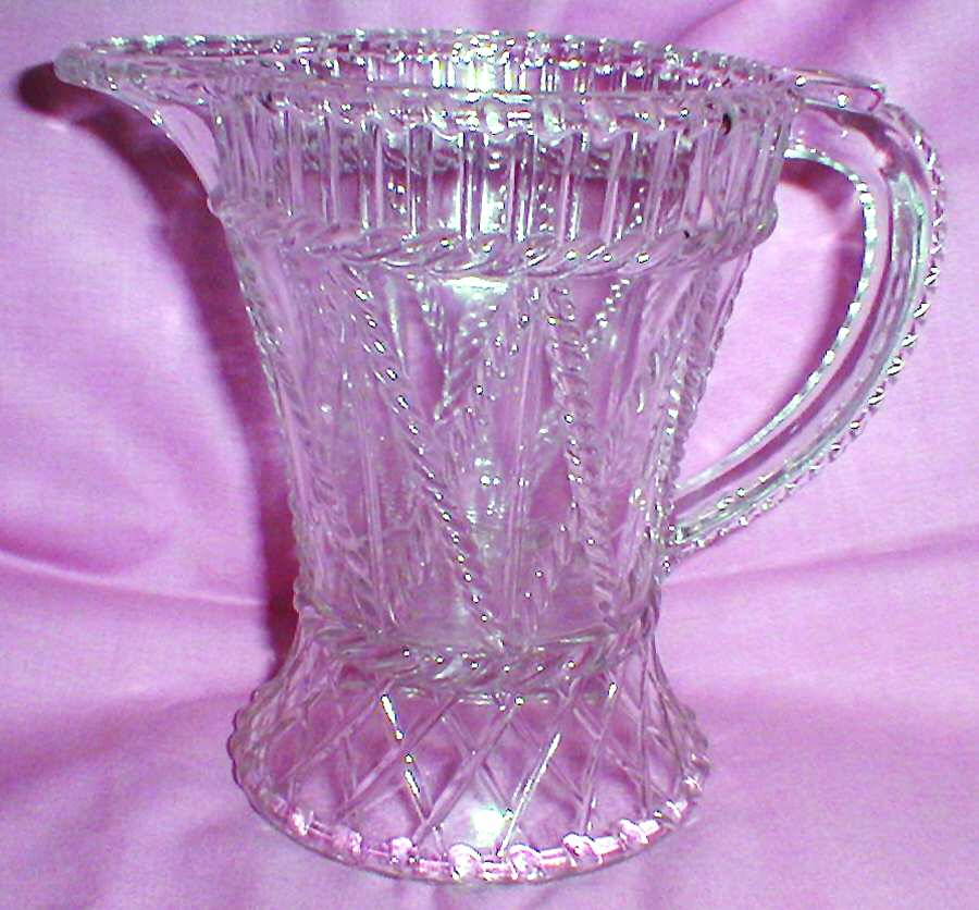 Drum Clear Creamer by O'Hara Glass-1