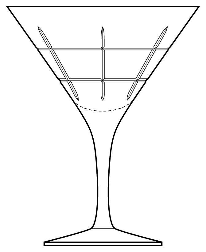 Street Martini Glass by Orrefors-1
