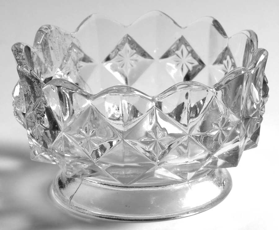 O'Hara Diamond Clear Small Fruit Dessert Bowl by O'Hara Glass-1