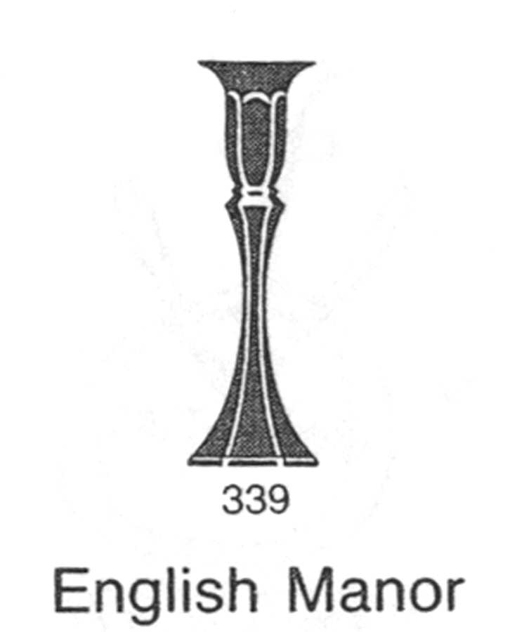 English Manor 8" Single Light Candlestick by Oscar de la Renta-1