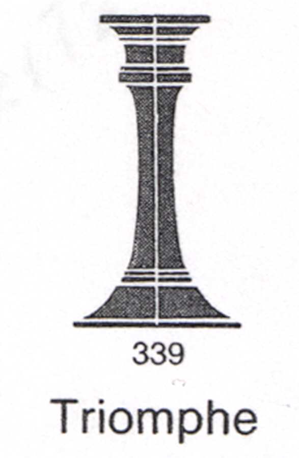 Triomphe 8" Single Light Candlestick by Oscar de la Renta-1