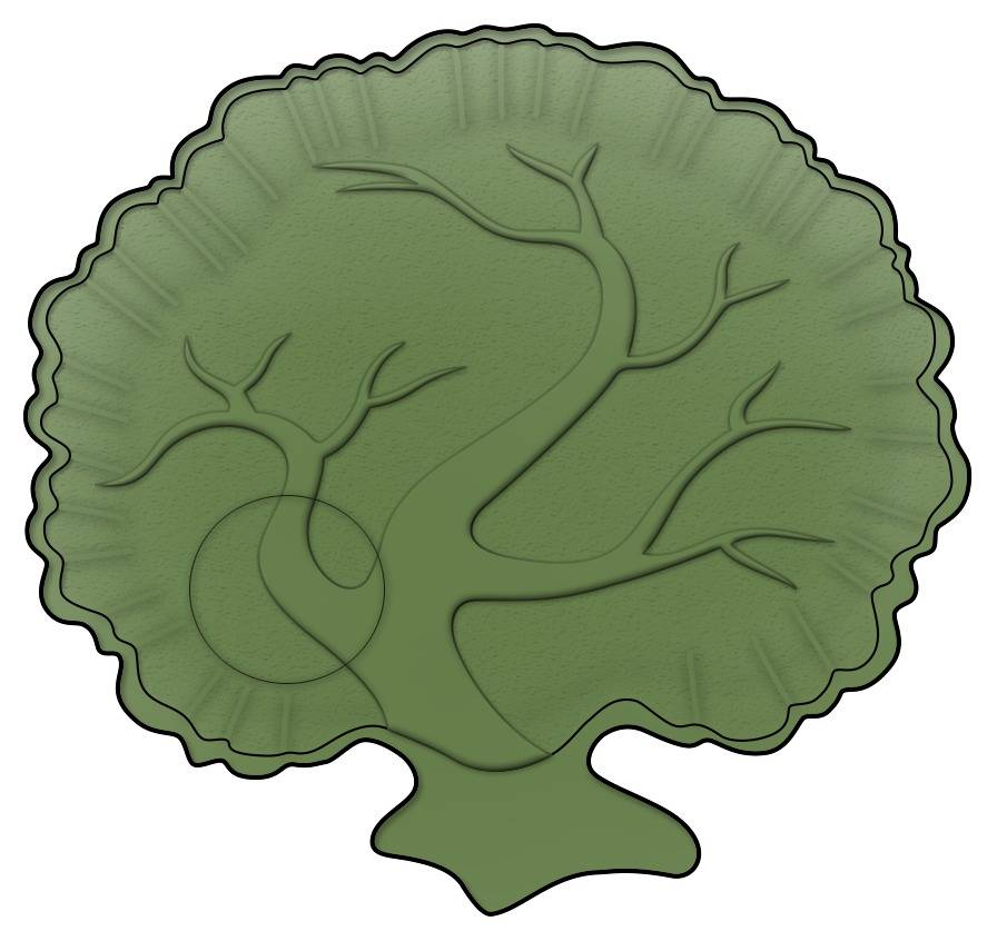 Ory1 Green Snack Plate No Cup by Orchard-1
