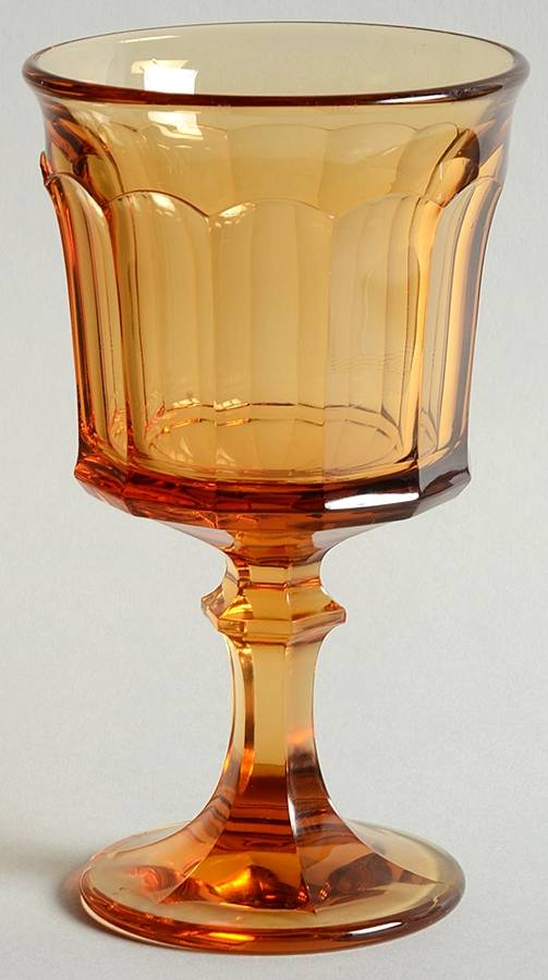 Entree Amber Water Goblet by Oneida-1