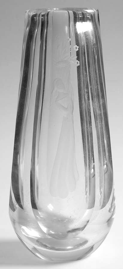 Sven Palmqvist (Sp) 9" Flower Vase by Orrefors-1