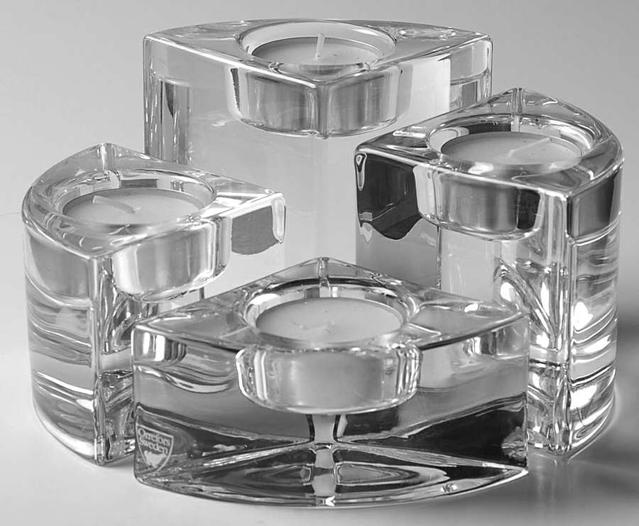 Quartet 4 Part/Light Votive Candleholder by Orrefors-1