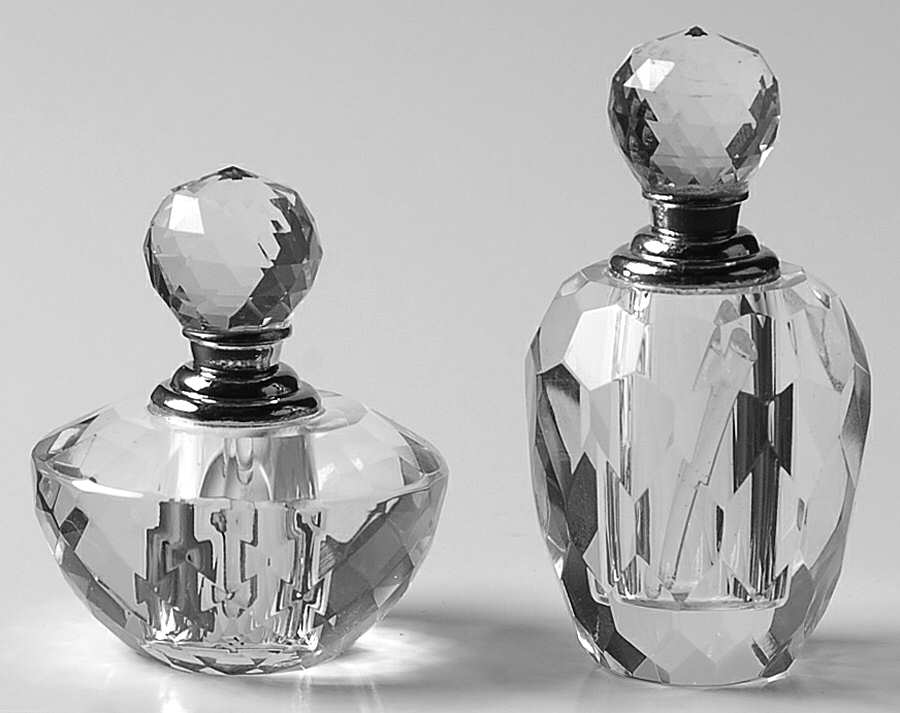 Perfume Bottles (Set of 2,Motifs 3 & 4) Perfume Bottles & Stoppers by Oleg Cassini-1