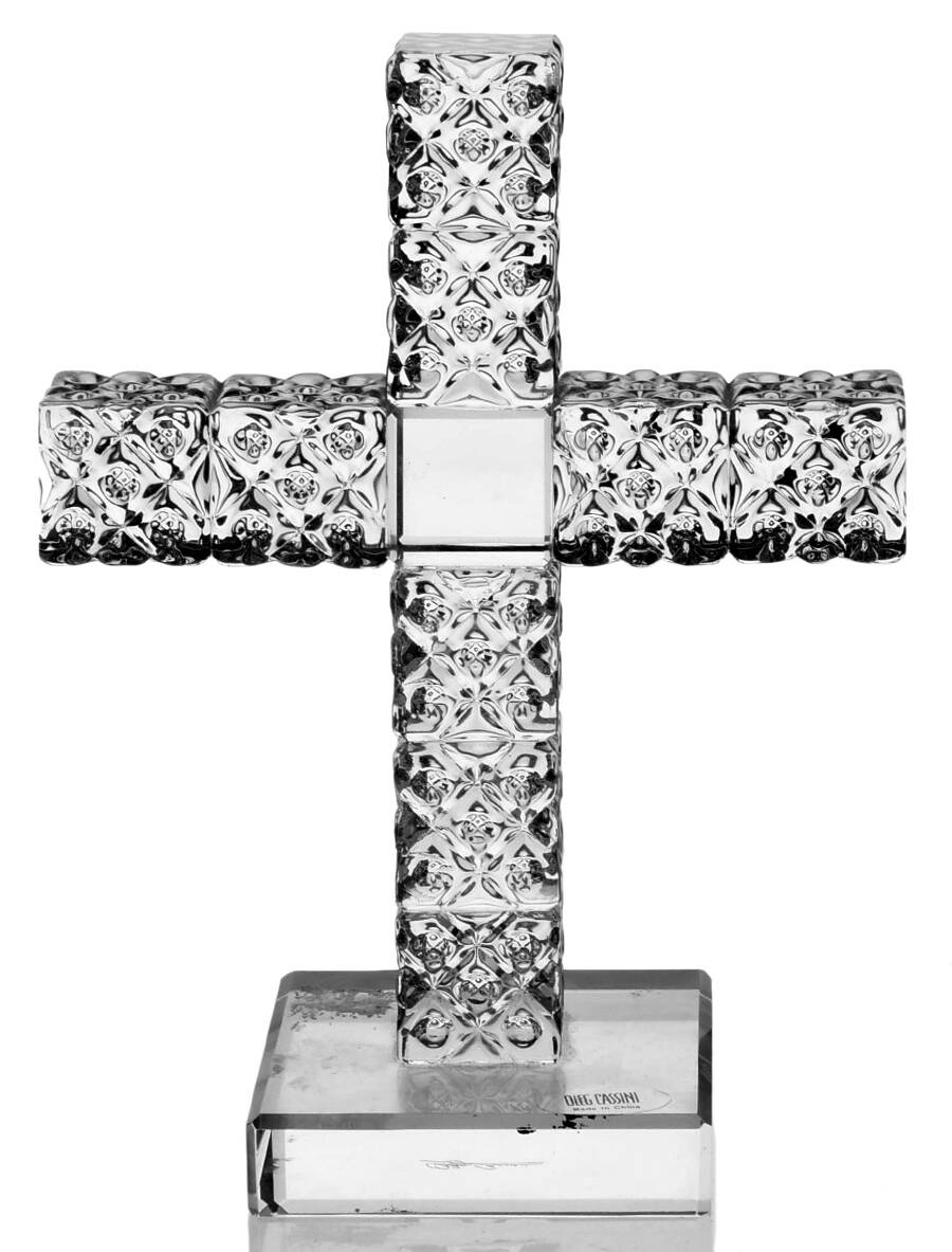 Paperweights 6" Cross Figurine by Oleg Cassini-1