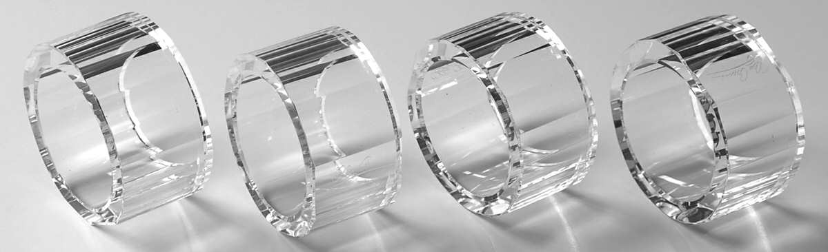 Scallop (Napkin Ring) Napkin Ring - Set of 4 by Oleg Cassini-1
