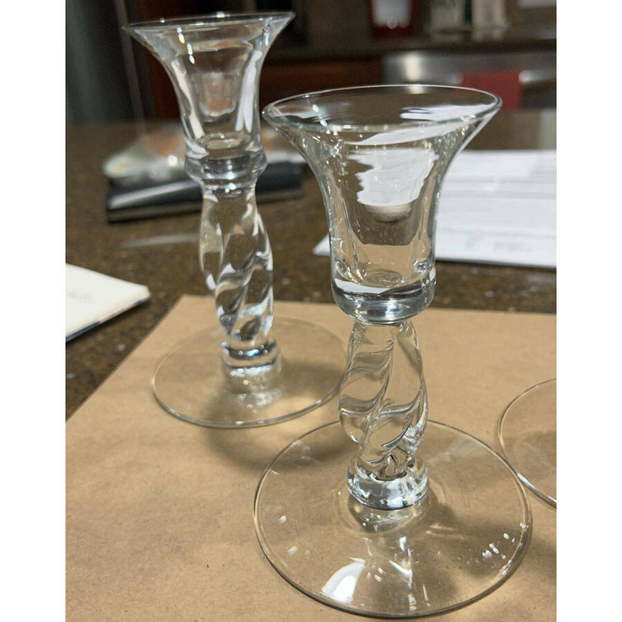 Quintet (Giftware) 6" Single Light Candlestick by Orrefors-1